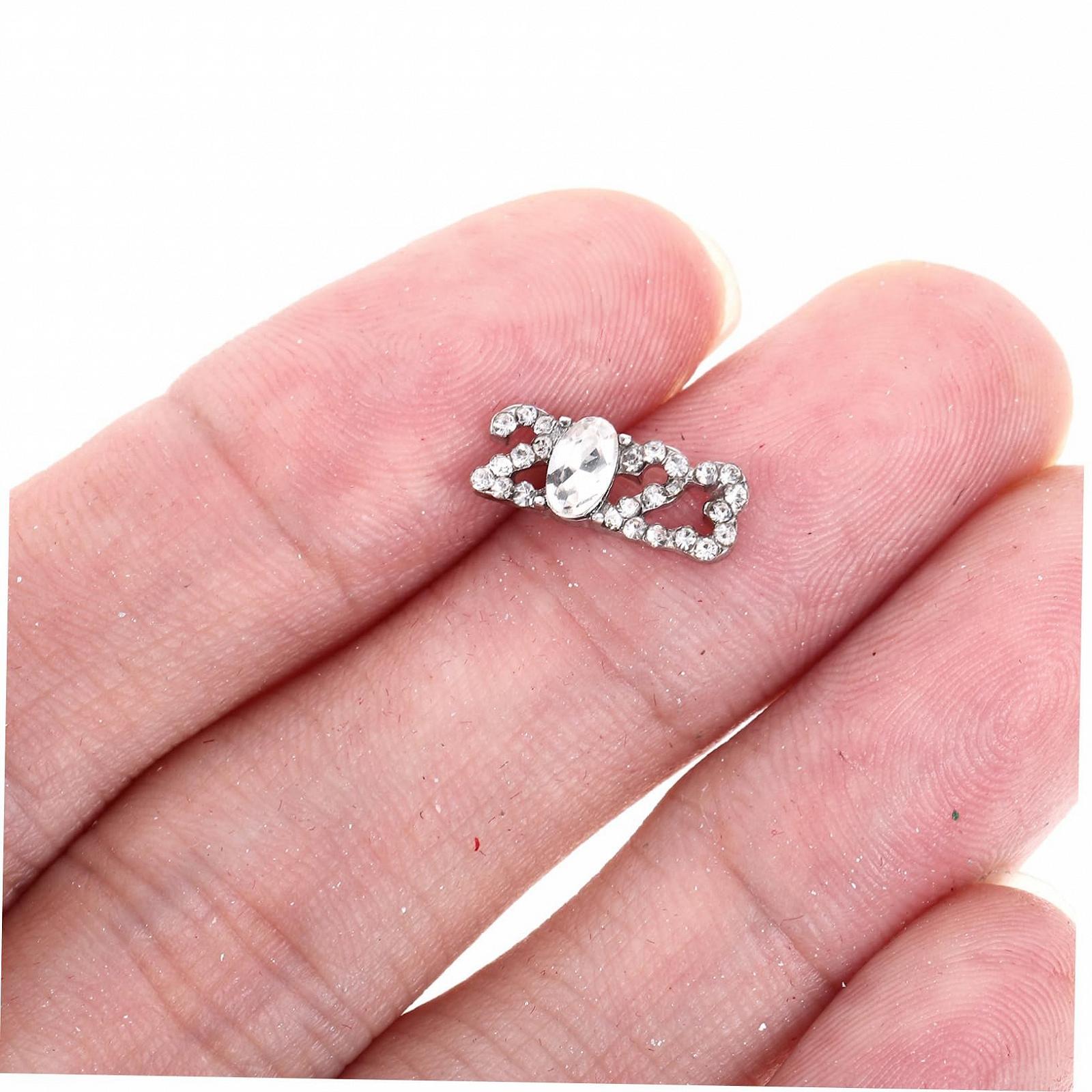 Украшение для ногтей FRCOLOR 40шт 2023, Подвески 3D, Металлическое украшение, Стразы, фото №4 Украшение для ногтей FRCOLOR 40шт 2023, Подвески 3D, Металлическое украшение, Стразы, фото №4