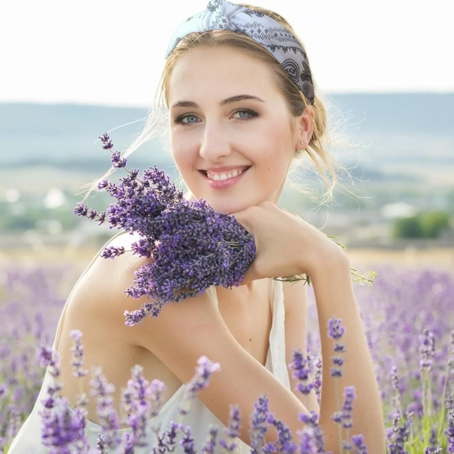 Обруч на голову Набір з 4 широких, фото №7