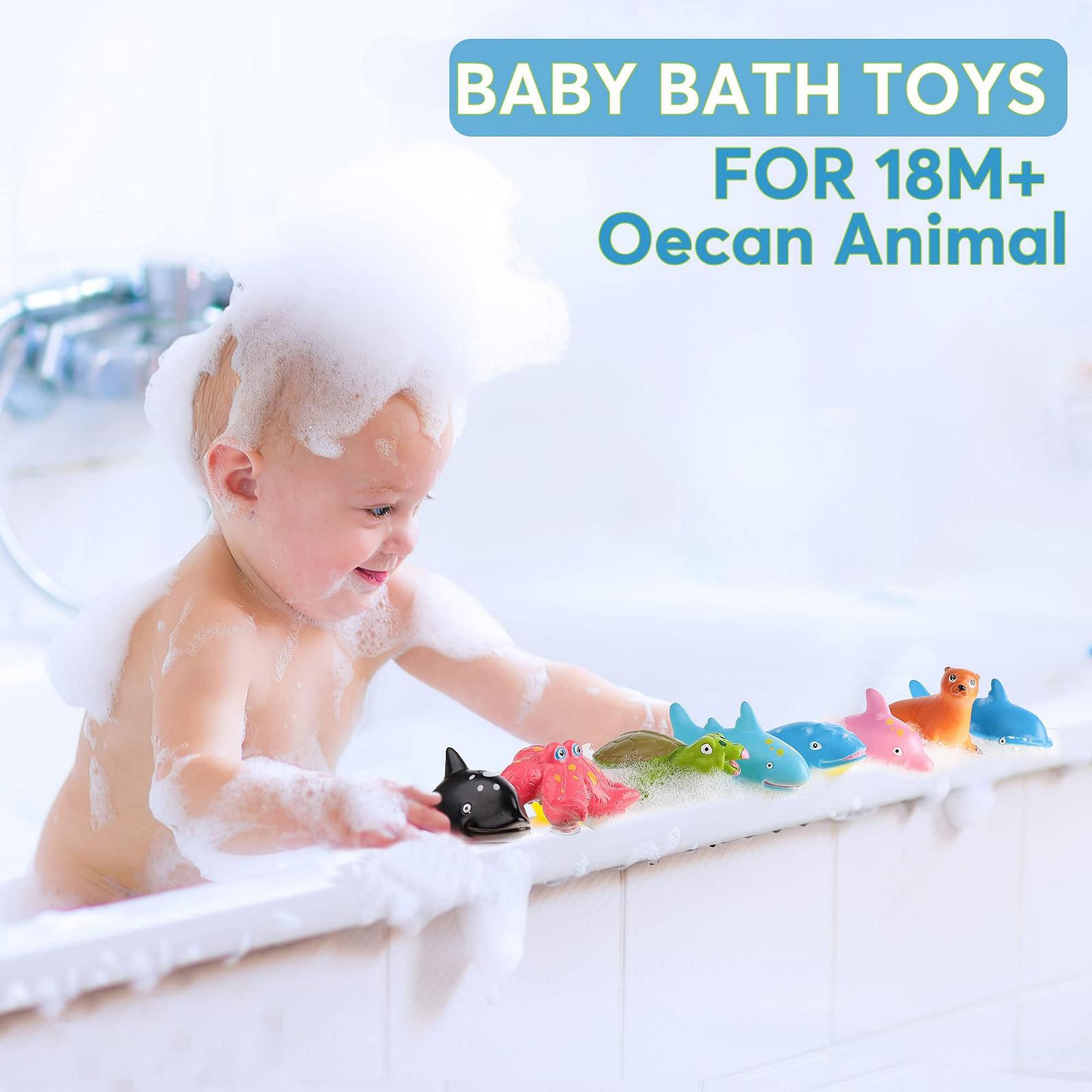 Іграшки для ванни Без отворів для дітей Oekan Морські тварини 12 шт., фото №5