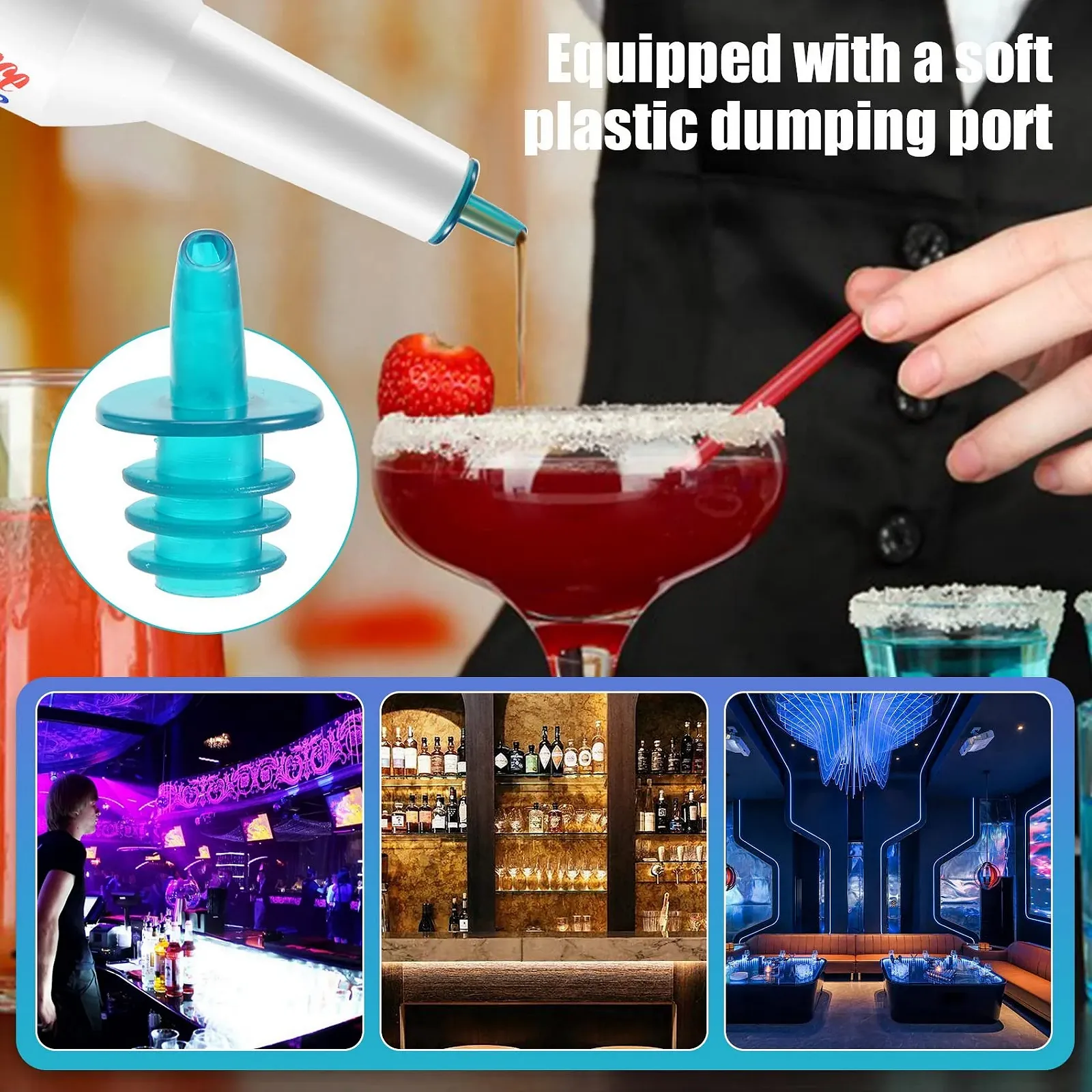 Пляшка для практики коктейлів Gokelomg Flair Bartender для бару, пабу, шейкер для коктейлів, 1 шт., фото №9