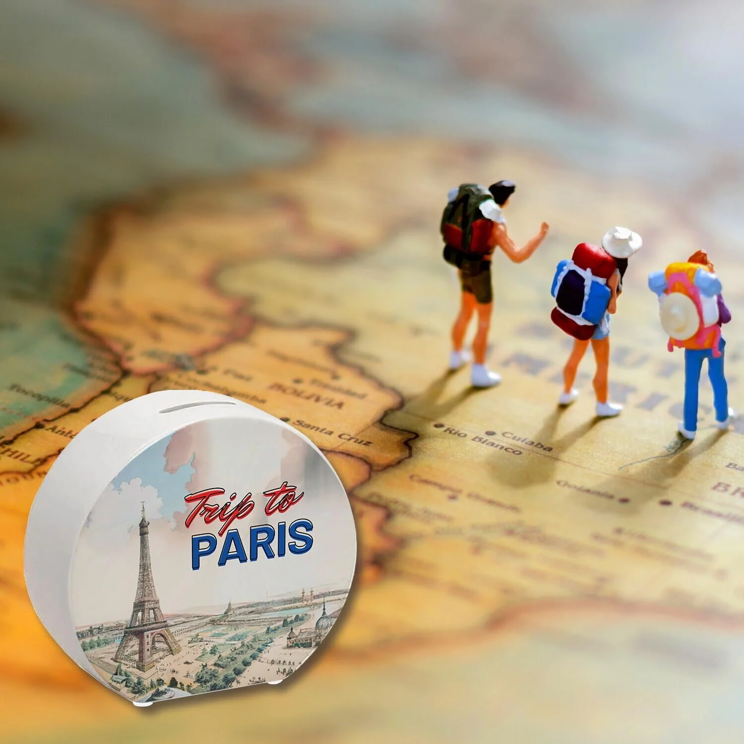 Скарбничка Trip to Paris Eiffel Tower Retro Style, фото №6