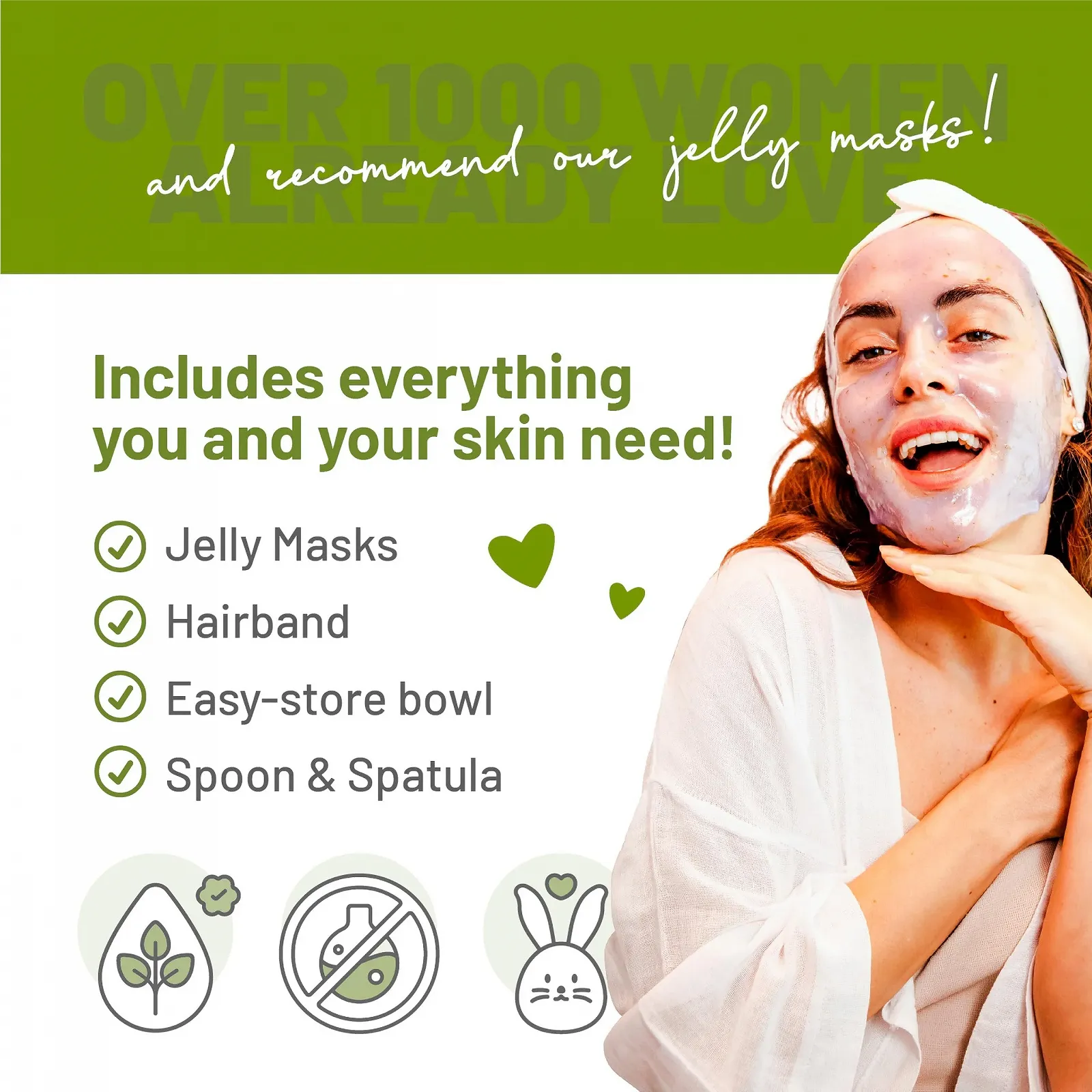 Маска для обличчя плівкова BRÜUN Matcha Jelly 680 мл для 30-35 процедур, фото №6