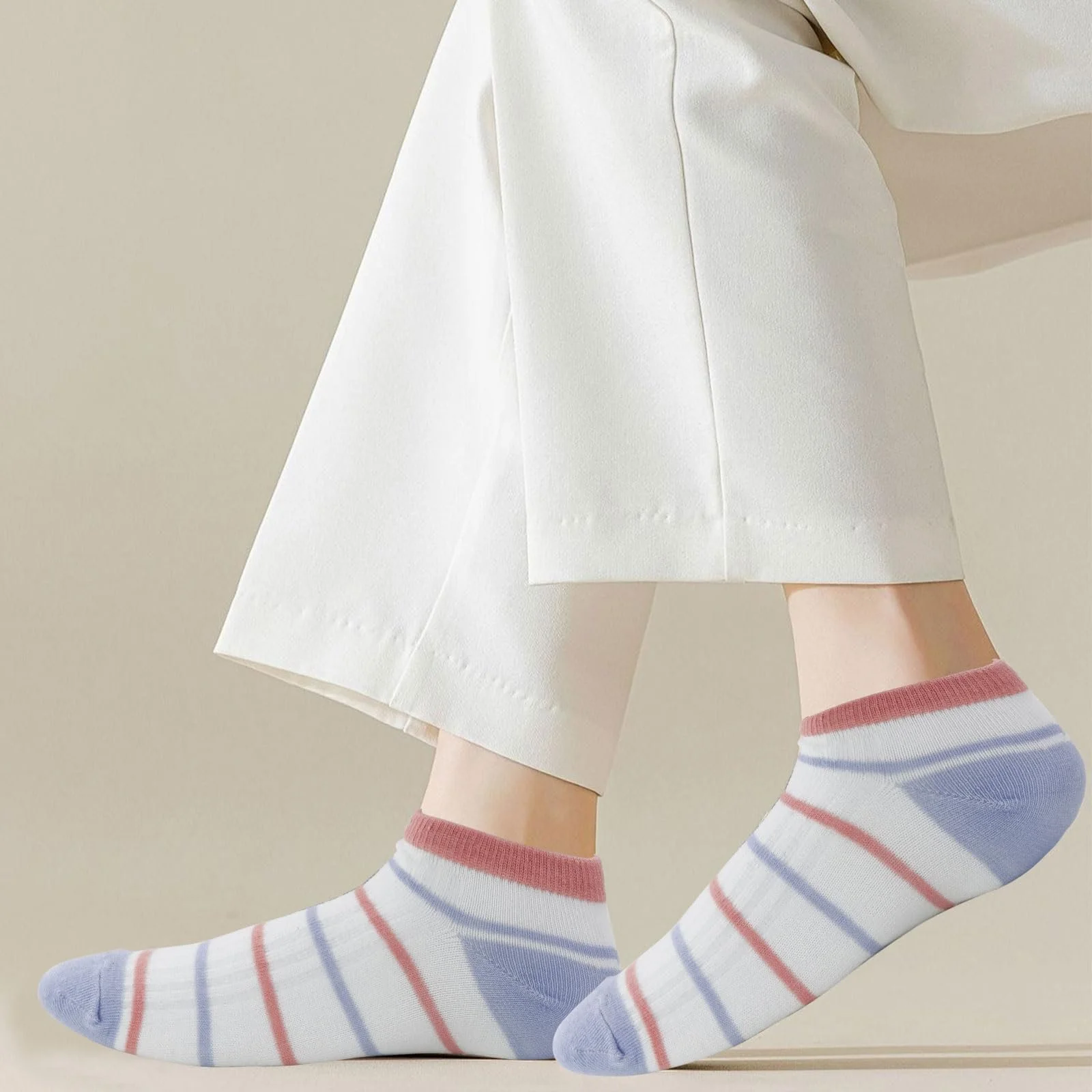 5 пар коротких шкарпеток для жінок, тонкі дихаючі шкарпетки для кросівок, фото №6