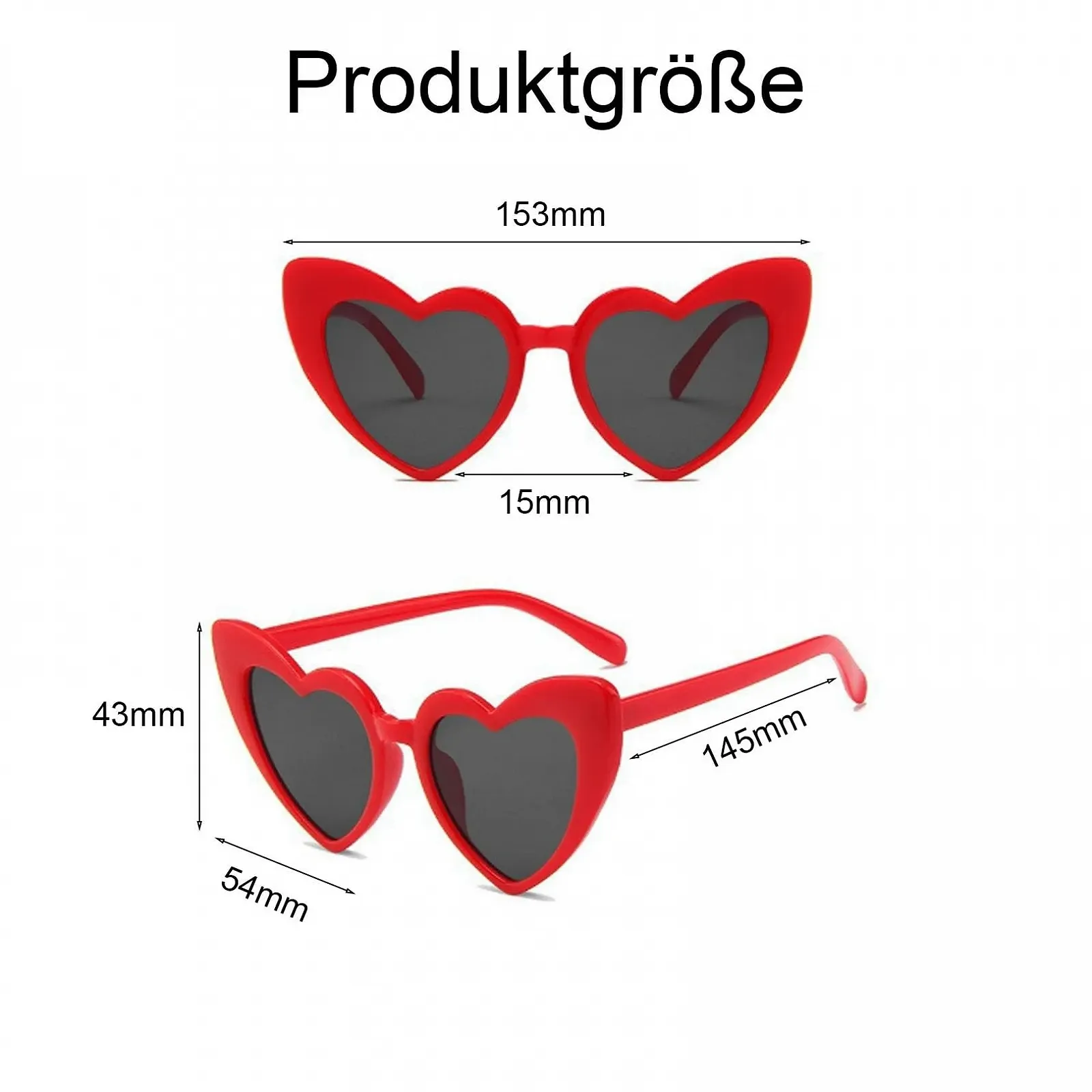Сонцезахисні окуляри Серце Білий, фото №2