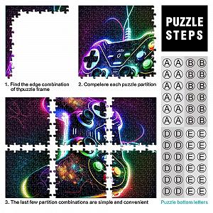 Пазл Gaming Neon 1000 элементов картонный 26 x 38 см для взрослых synthetic.ua - Фото 1