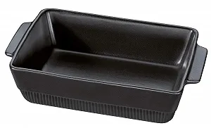 Форма для запекания Spring Chalet прямоугольная 35 x 21 см керамическая черная - Фото 1