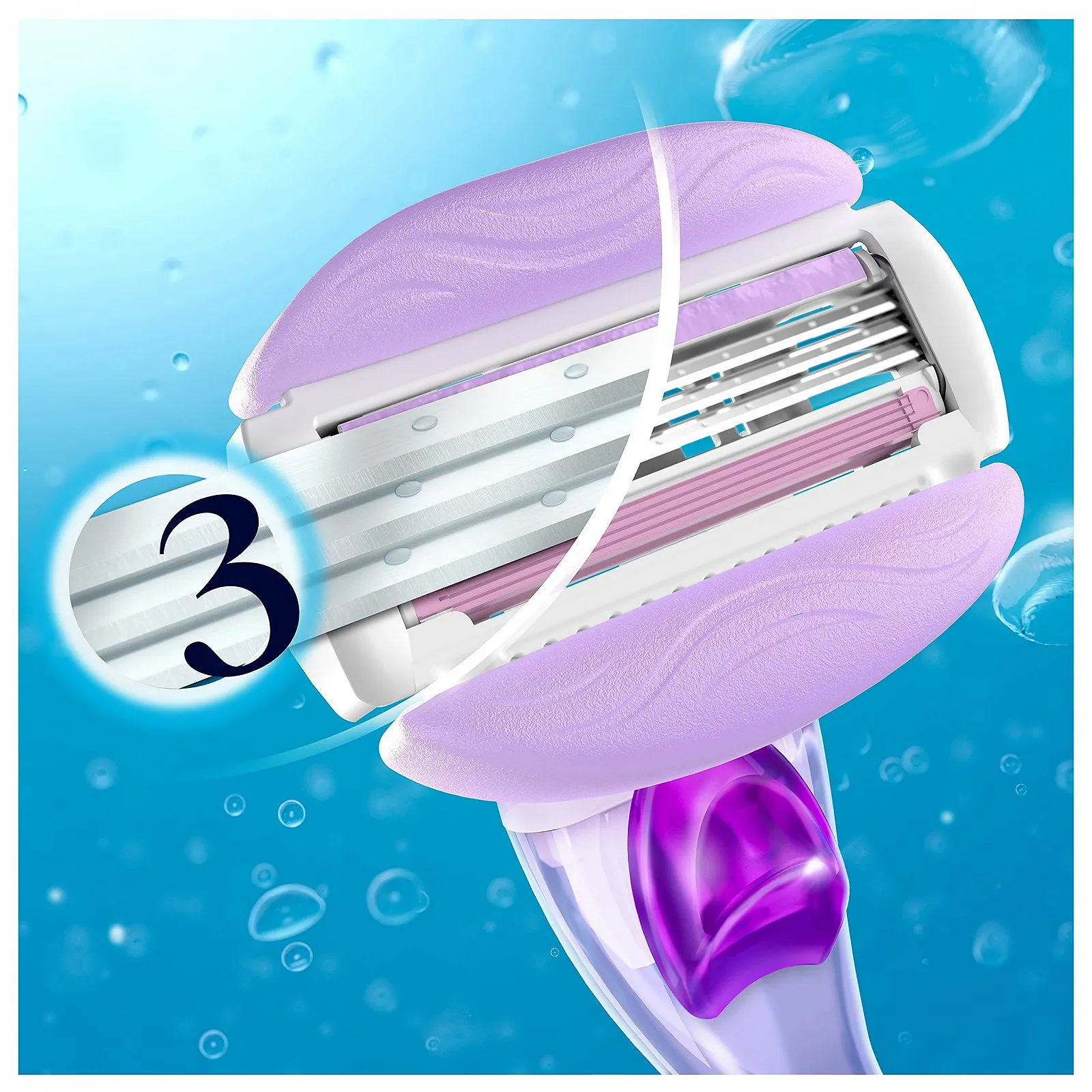 Сменные кассеты для бритья Gillette Venus Breeze 4 шт., фото №4 Сменные кассеты для бритья Gillette Venus Breeze 4 шт., фото №4