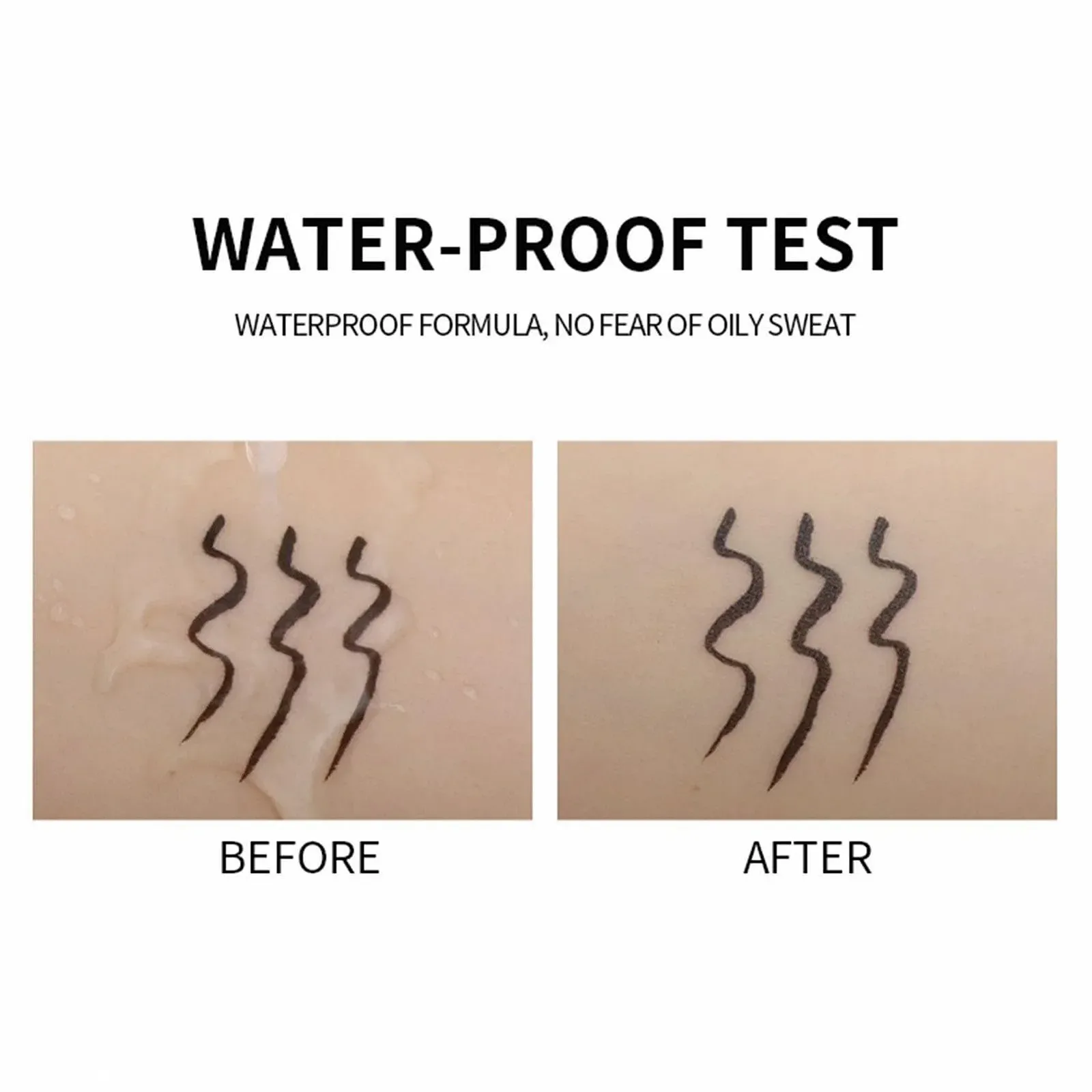 Підводка для очей Rosixehird, чорна, матова, пігментована, рідка, стійка до розмазування, фото №5