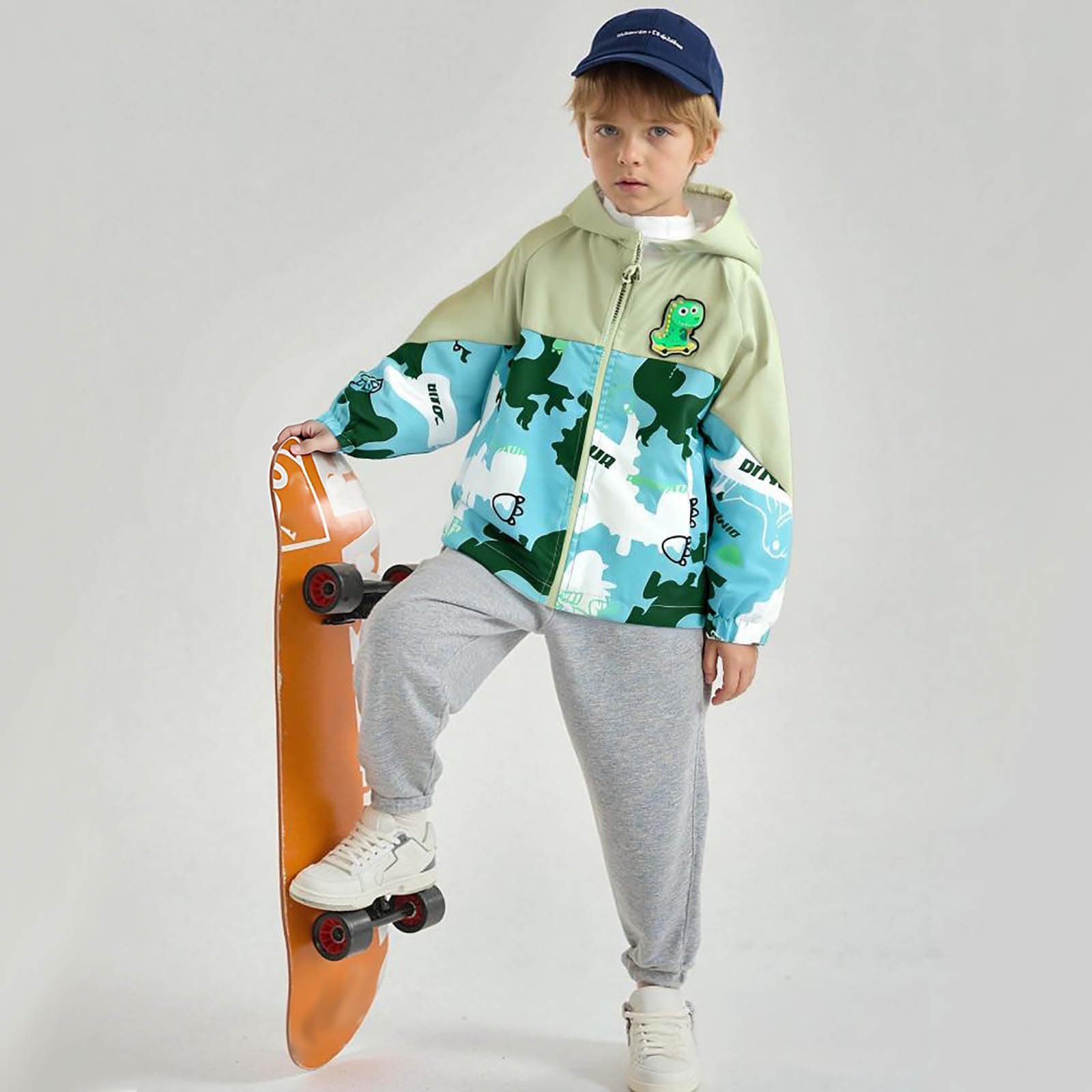 Куртка з капюшоном KQIVAM для дітей, вітровка, легка перехідна, фото №2 Куртка з капюшоном KQIVAM для дітей, вітровка, легка перехідна, фото №2