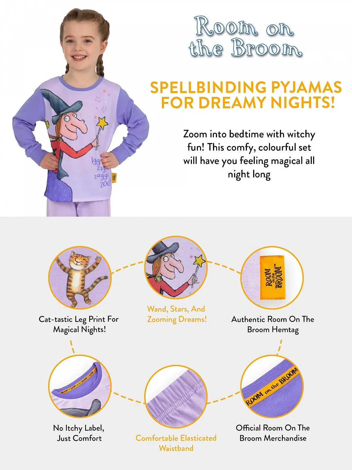 Піжама для дівчат Room on the Broom, фото №7