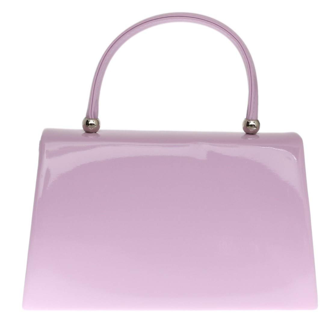 Клатч Girly Handbags лакований, маленький жорсткий корпус для жінок, фото №3