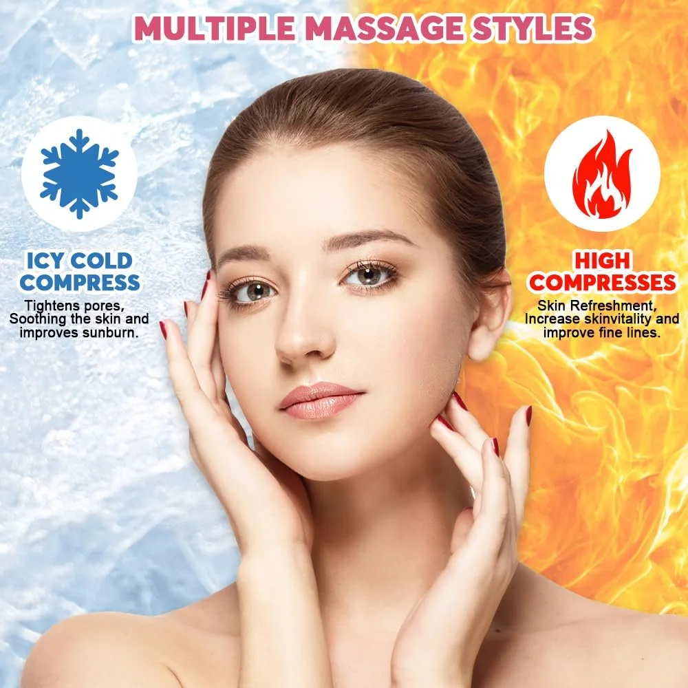 Прилад для тонізації обличчя Mizikuu, 2 шт, крижані кульки для обличчя, шиї та очей, фото №5