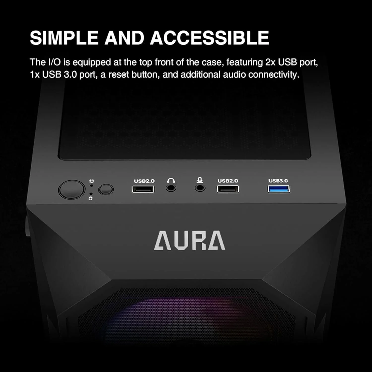 Корпус для ПК GAMDIAS ATX ARGB Чорний, фото №4