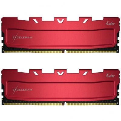 Оперативна пам'ять для ПК DDR4 16GB 2x8GB 3600 MHz Red Kudos Exceleram EKRED4163618AD, фото №1