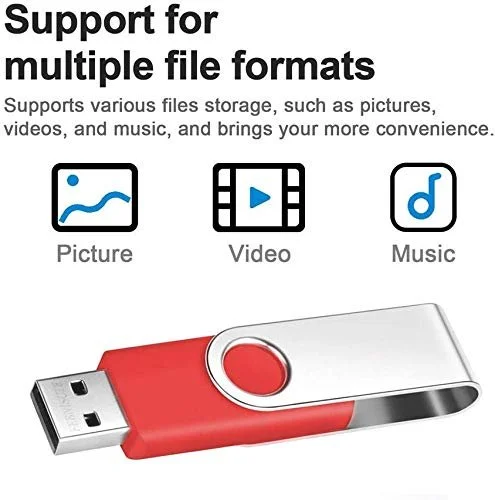 Набір USB-накопичувачів FEBNISCTE 1ГБ 10 шт. USB 2.0 Foldable Light Red, фото №6
