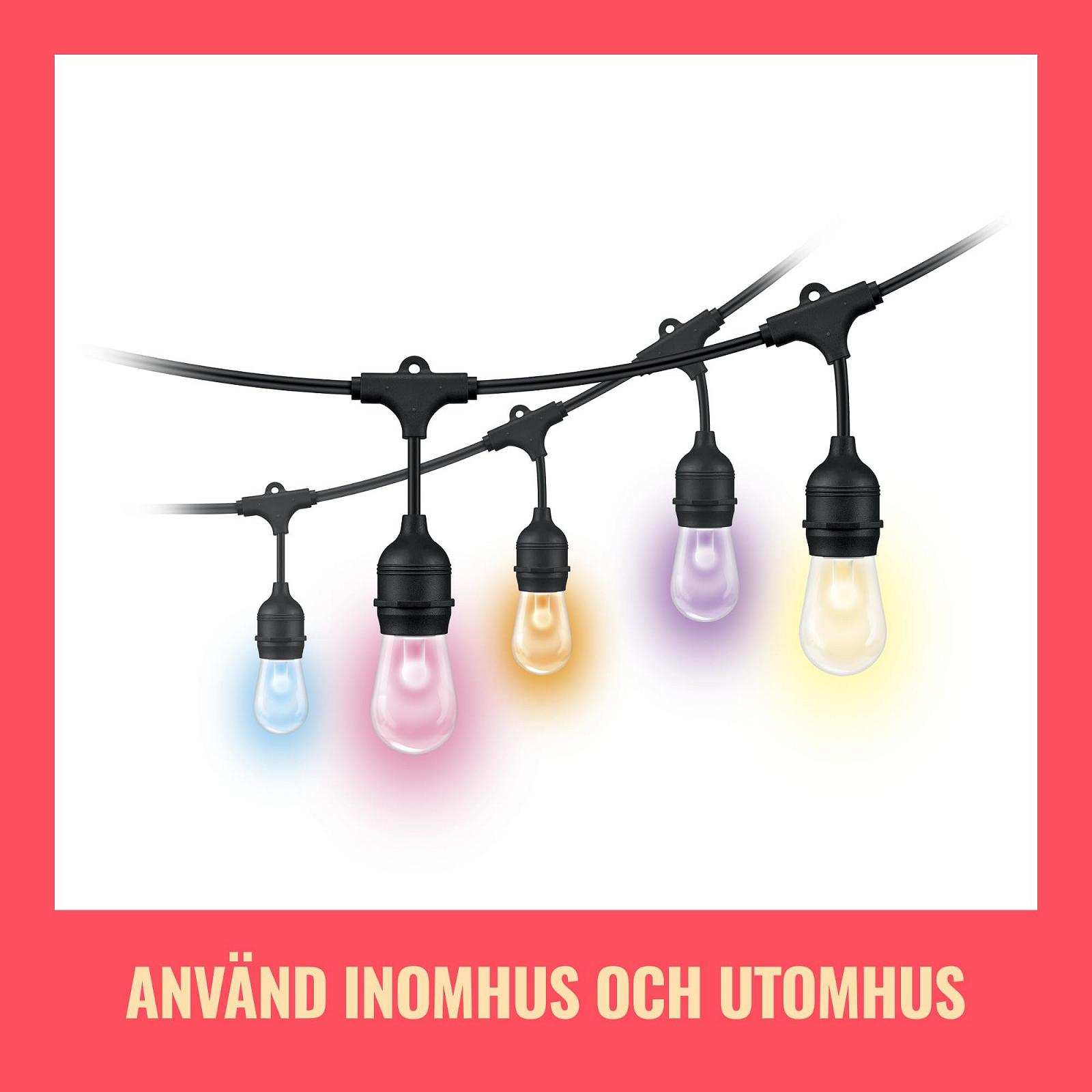 Гірлянда WiZ Smart Fairy Lights Tunable White & Colour, з регулюванням яскравості, 16 мільйонів кольорів, керування через додаток/голосом через WLAN, фото №5
