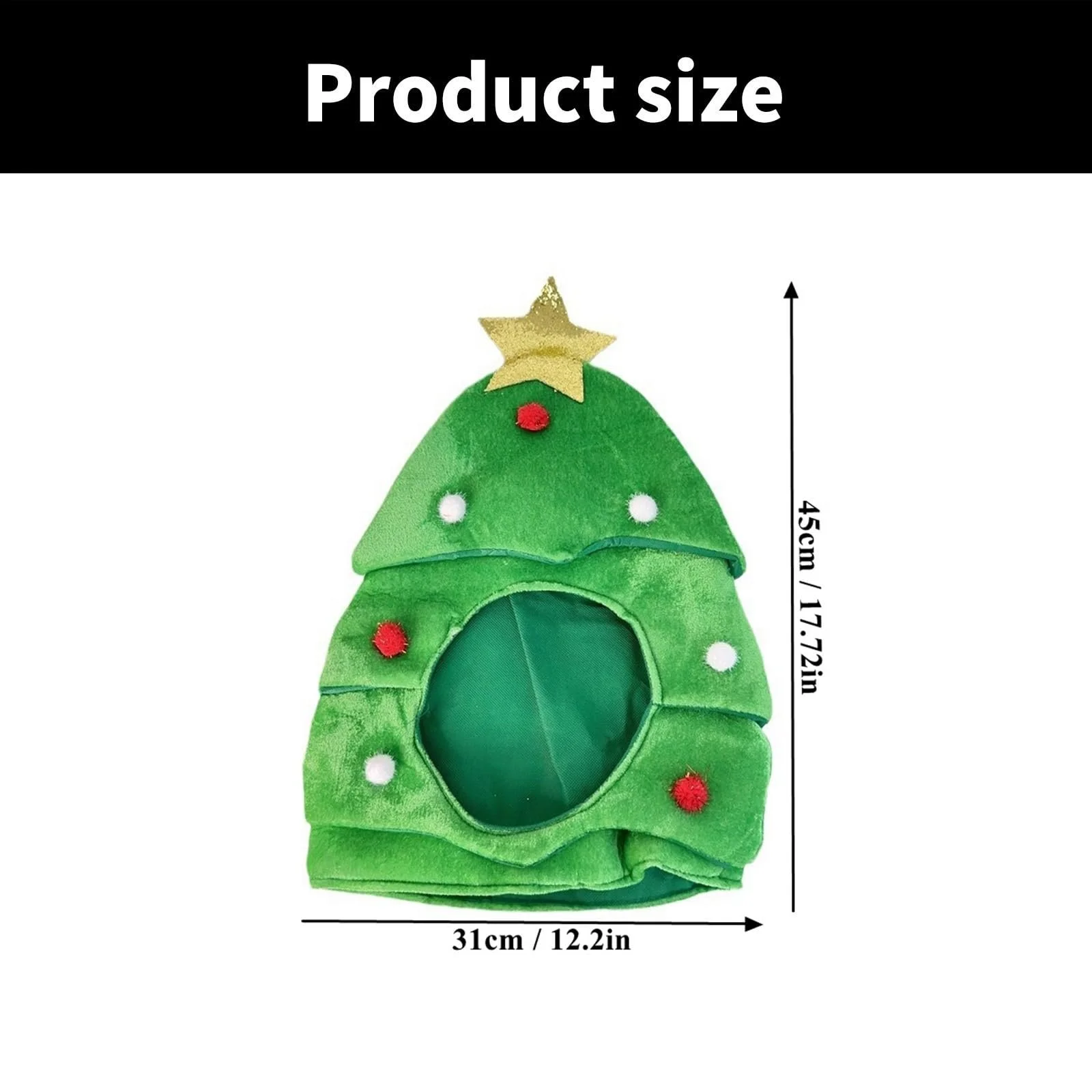 Шапка Ёлка MHADBKH Плюшевая для рождественских вечеринок, косплея, фотореквизита, аксессуаров для детей, фото №9 Шапка Ёлка MHADBKH Плюшевая для рождественских вечеринок, косплея, фотореквизита, аксессуаров для детей, фото №9