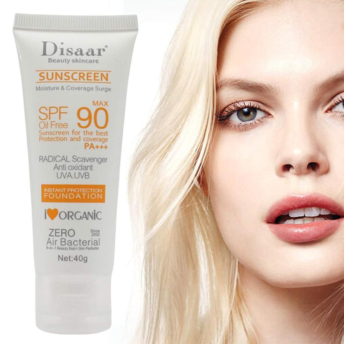 Сонцезахисний крем для обличчя SPF 90, 40 г, фото №1