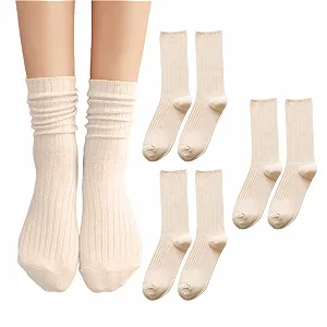 Шкарпетки Бавовняні Бежеві, 3 пари - Фото 1