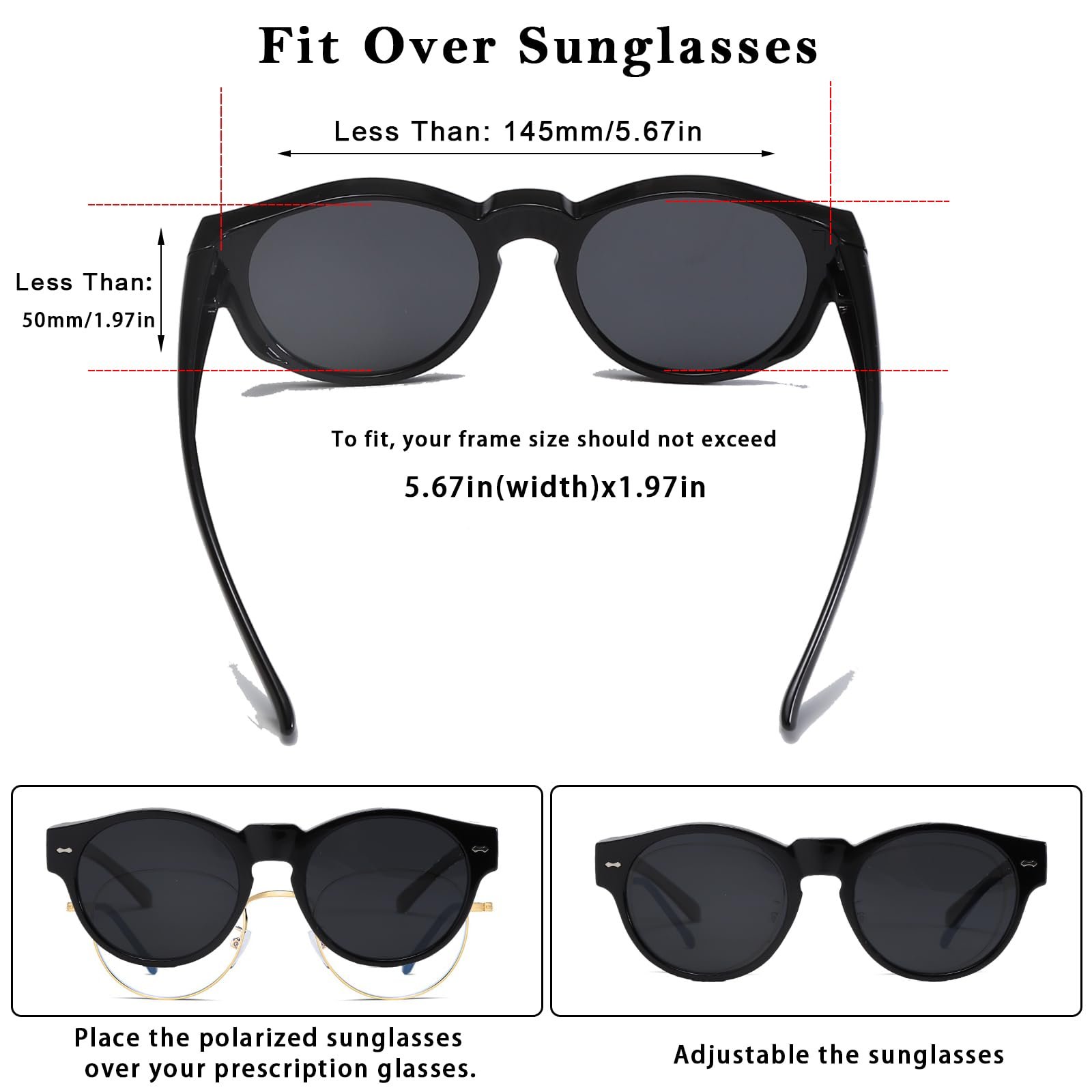 Солнцезащитные очки Long Keeper Polarised Over-Top Женские круглые, фото №4