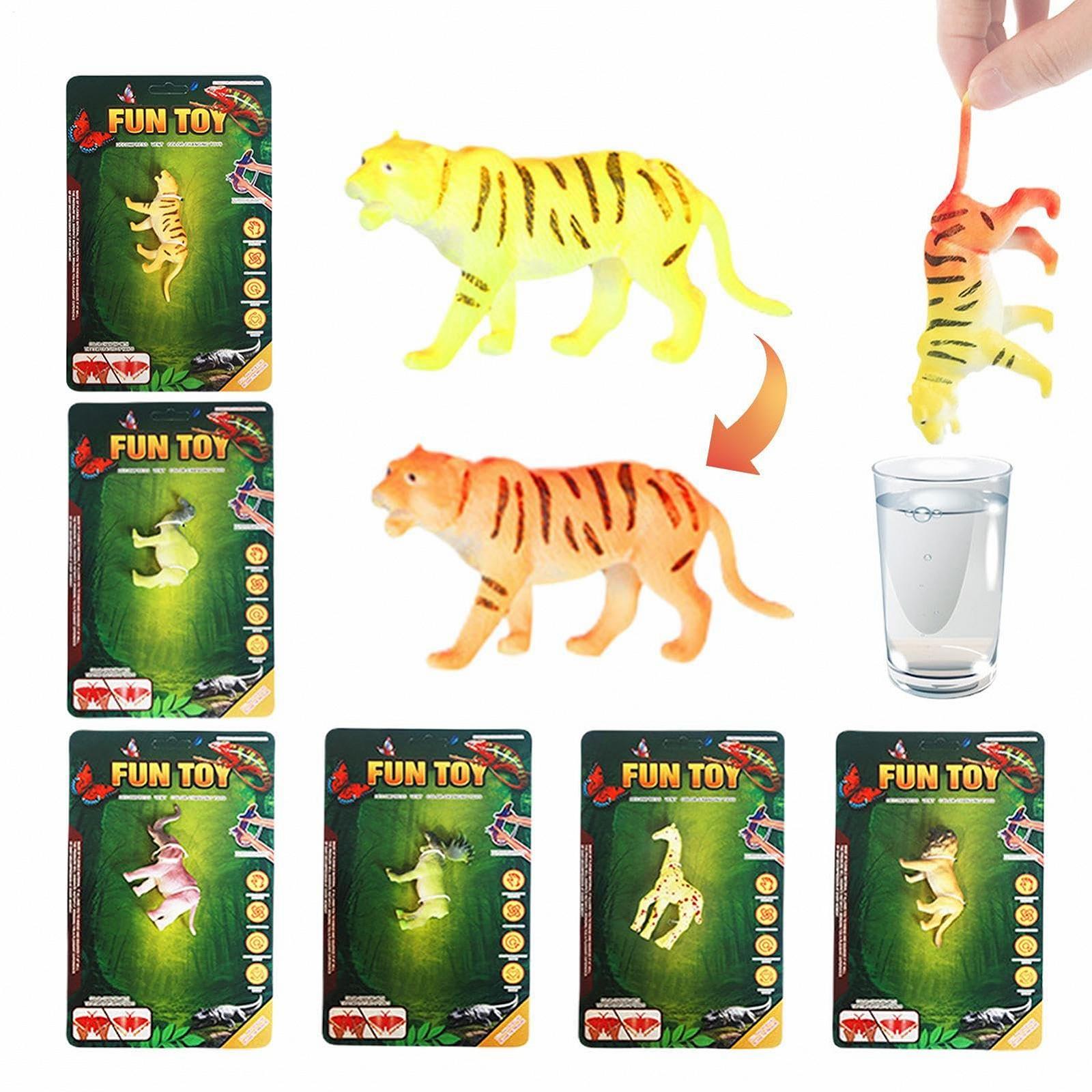 Іграшка для ванни Тварини, що змінюють колір, 6 штук, фото №1