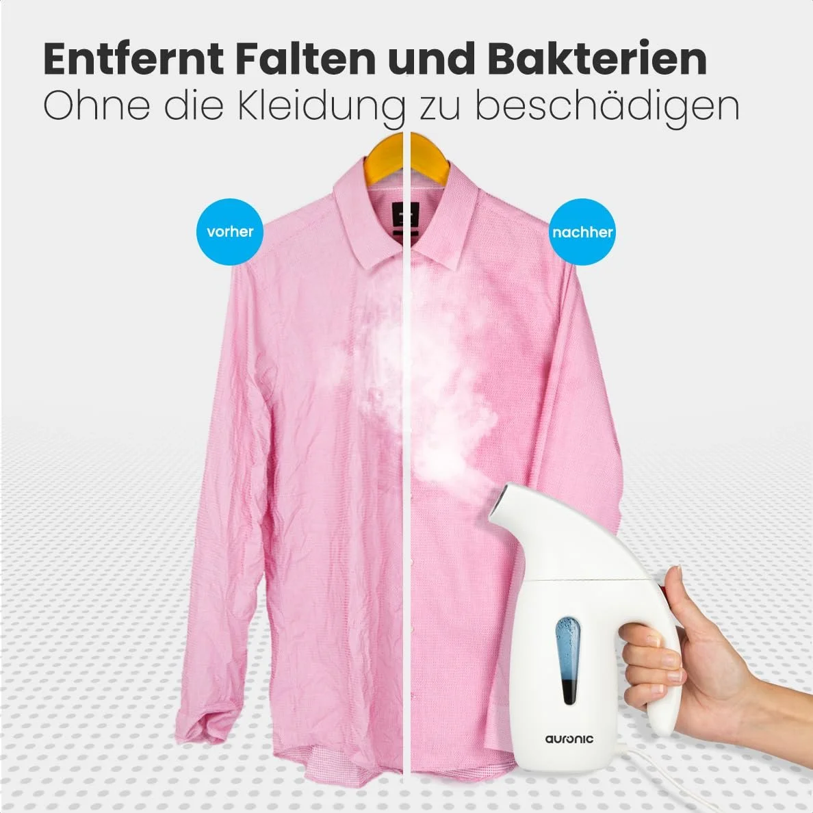 Отпариватель-щетка Auronic 180 мл White, фото №3