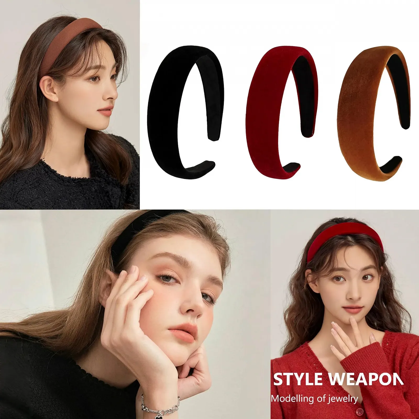 Набір жіночих обручів 3 шт., фото №4