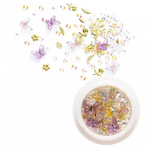 Набор страз для ногтей Healvian 6 коробок Блестящие аксессуары для маникюра Украшения для ногтей - Фото 1