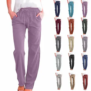 Брюки Komiseup Льняные Женские цена на synthetic.ua - Фото 1 Брюки Komiseup Льняные Женские synthetic.ua - Фото 1