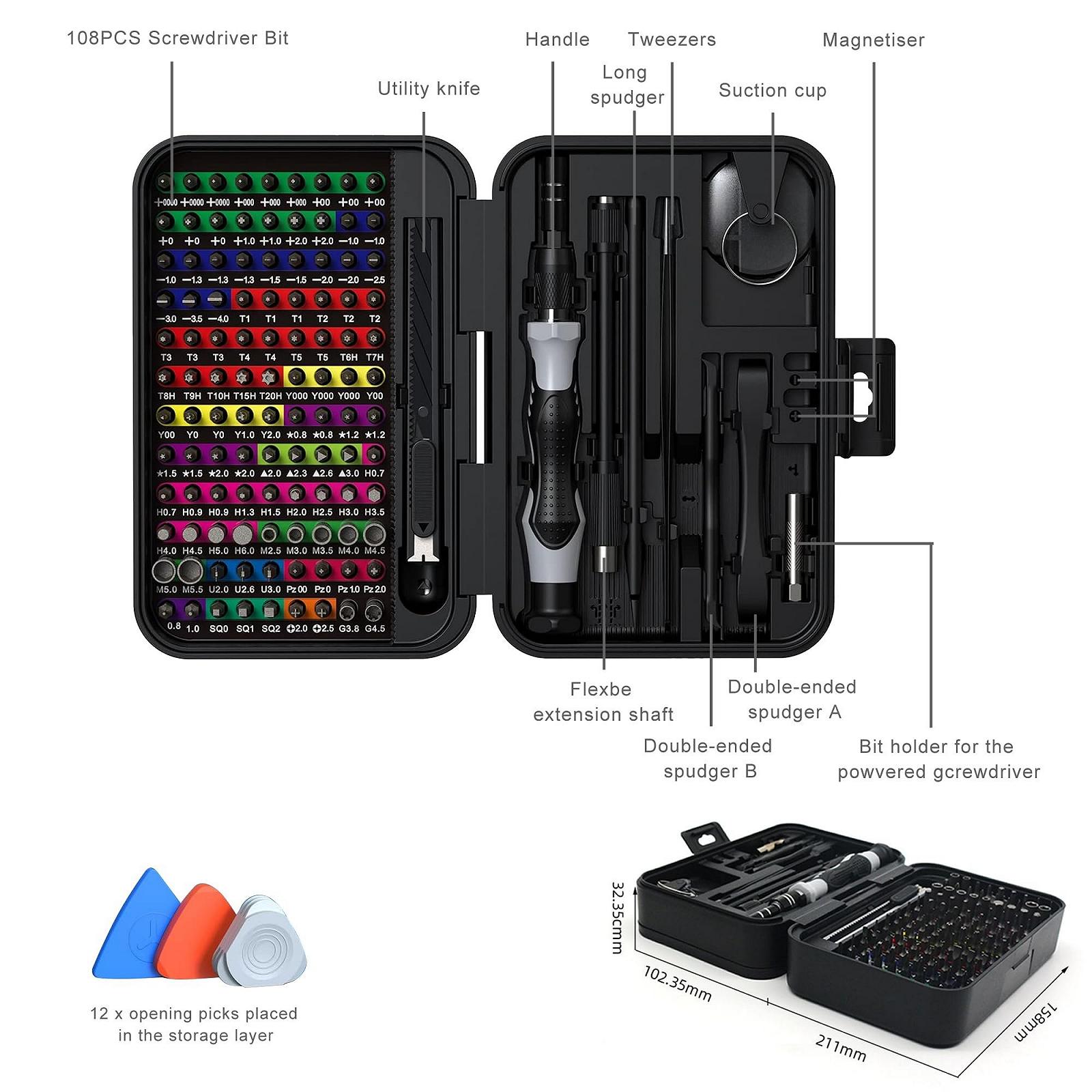 Набір викруток Precision механічний 132-в-1, фото №6