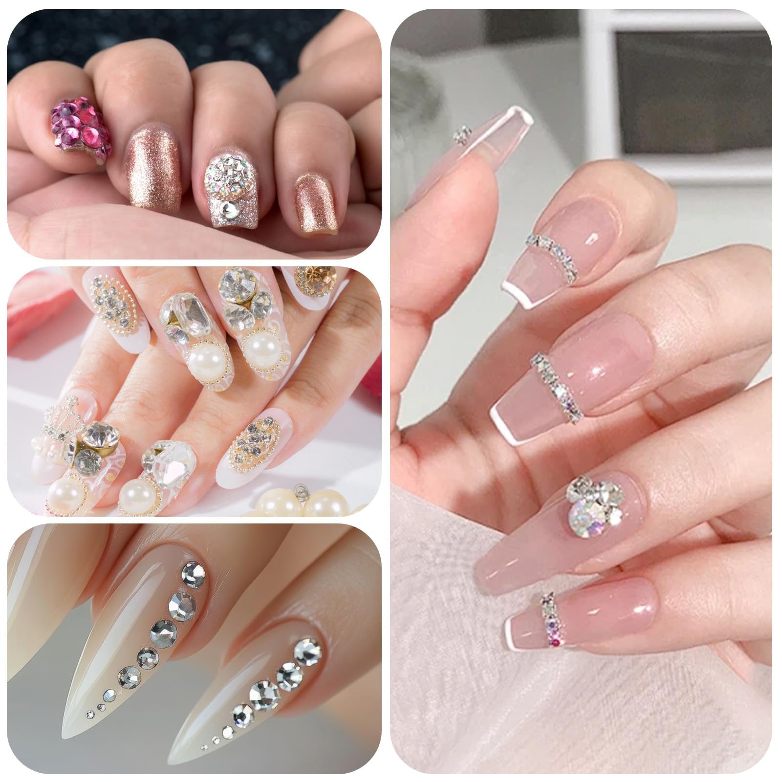 Стразы для ногтей 4200 штук Разноцветные, фото №6