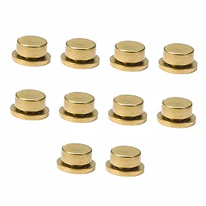 Подшипники для ногтей VICASKY 10 штук медные золотистые вращающиеся DIY - Фото 1