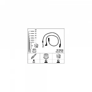 Комплект проводів запалювання NGK 7363 для автомобілів з розподільником запалювання - Фото 1
