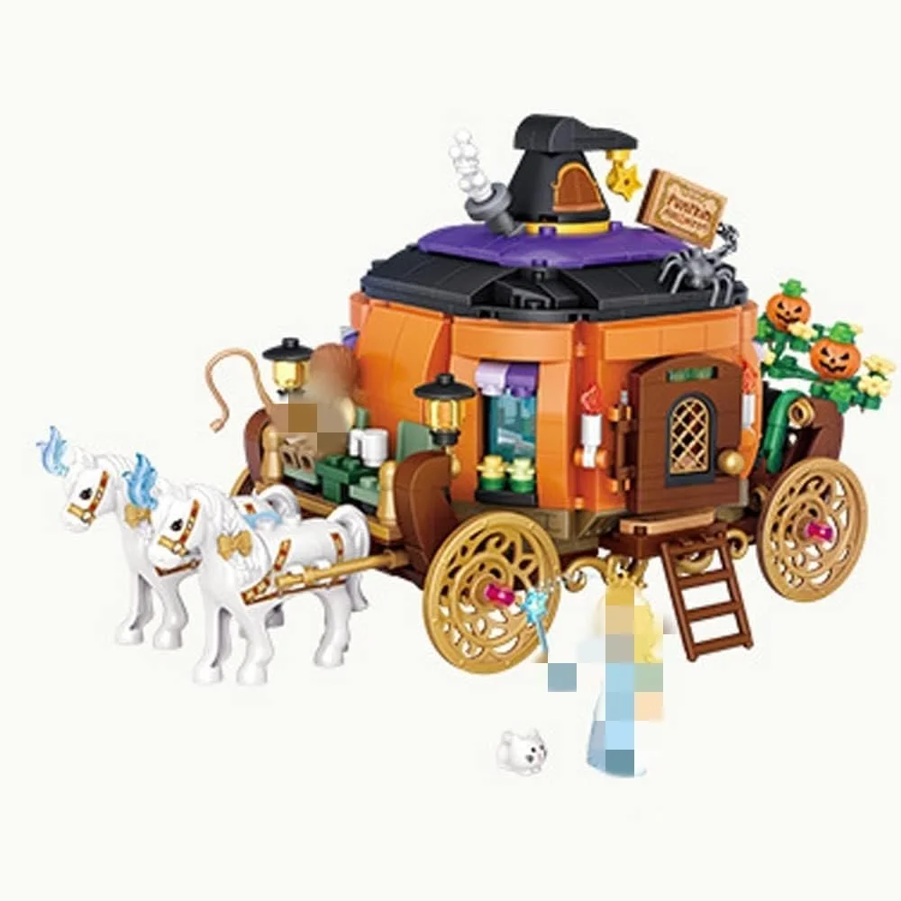 Будівельний набір Хелловін Будинок з привидами 765 блоків, фото №5