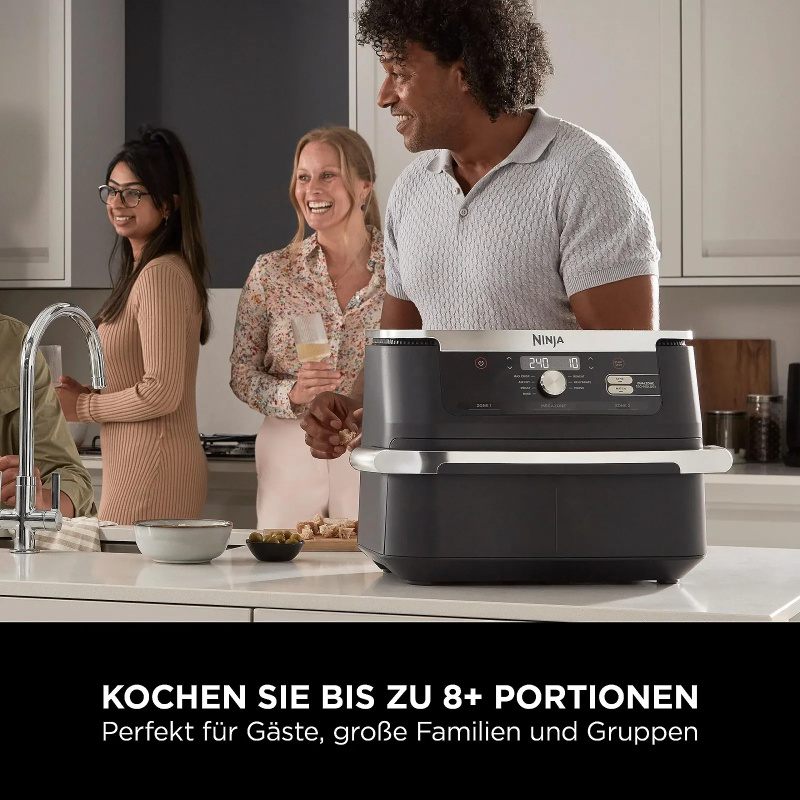 Мультипіч Ninja Foodi FlexDrawer AF500EU 10.4L 7-in-1 Black, фото №5 Мультипіч Ninja Foodi FlexDrawer AF500EU 10.4L 7-in-1 Black, фото №5