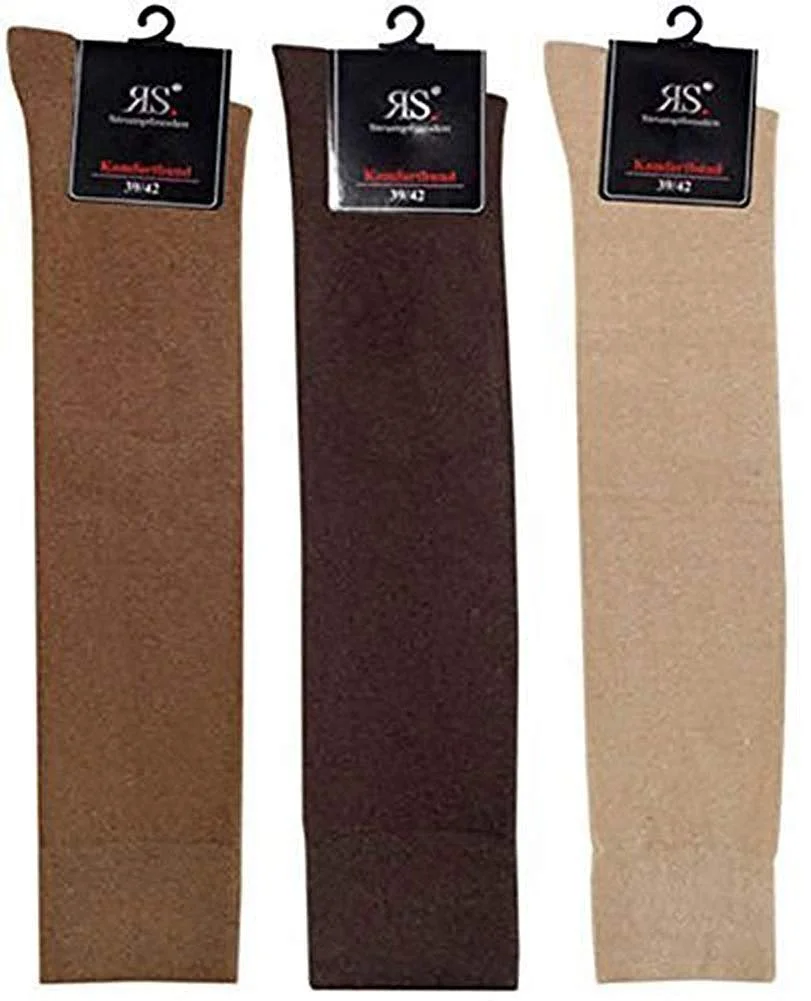 Женские гольфы RS Однотонные Набор из 3 пар, коричневые тона, фото №1 Женские гольфы RS Однотонные Набор из 3 пар, коричневые тона, фото №1