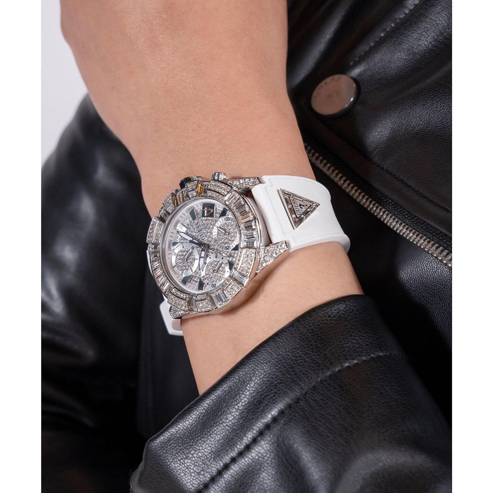 Часы GUESS Iconic 40TH GW0814L2 Женские Силиконовые, Белые, Ремешок, фото №7