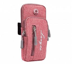 Cумка-чехол для бега Psheko RanBag на руку 18х8 см Розовый 050649 - Фото 1