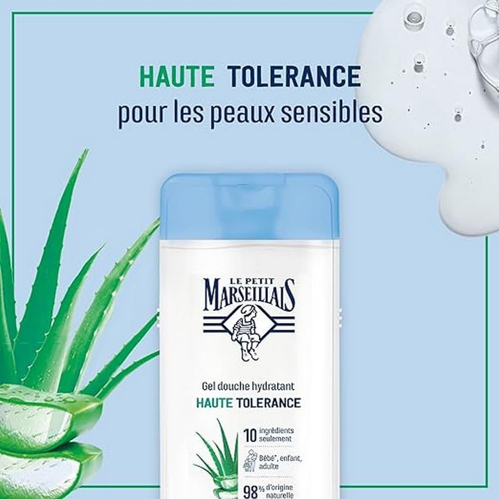 Увлажняющий гель для душа Le Petit Marseillais Organic Aloe Vera 400 ml, фото №2