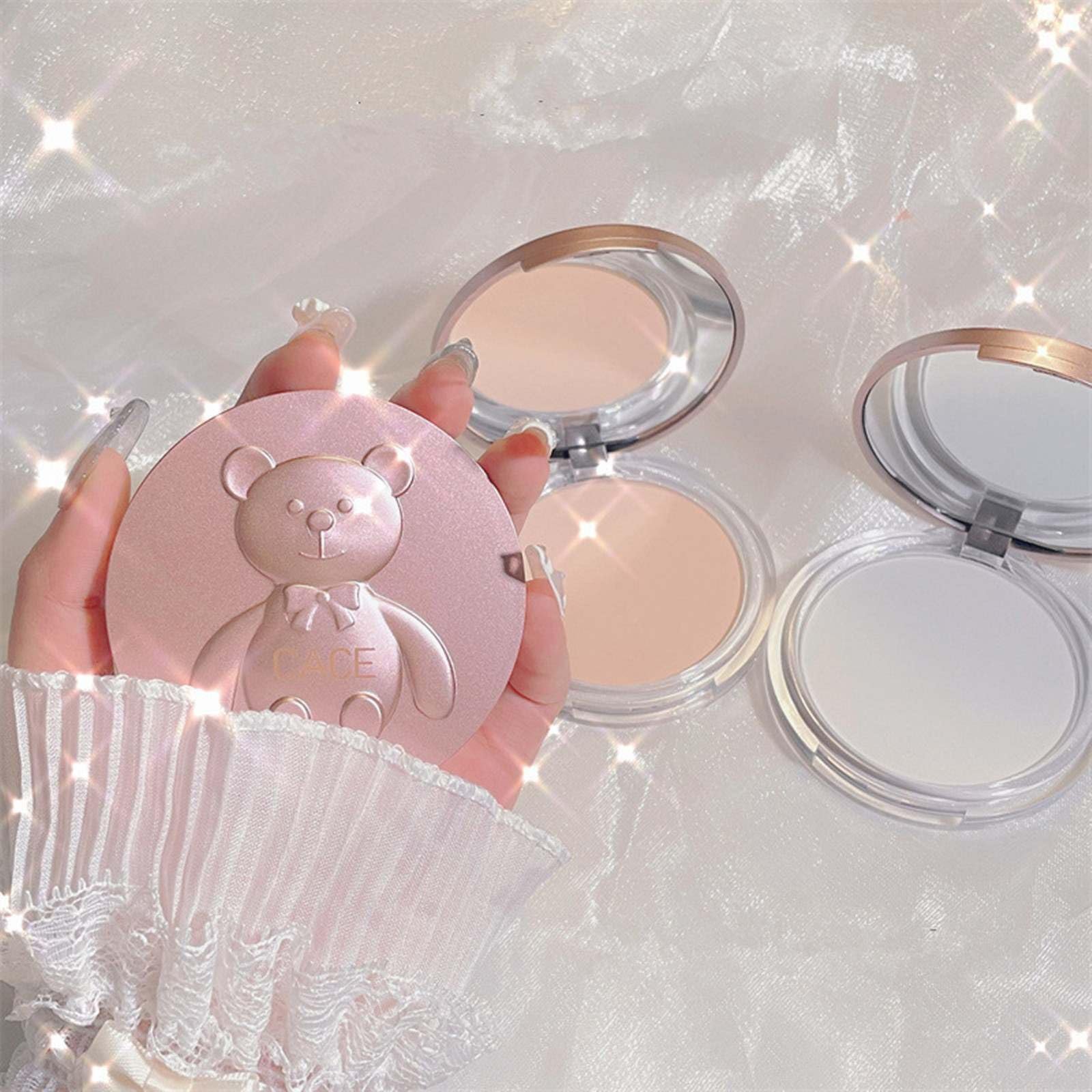 Пудра Bear Setting Matte Smooth Dry Oil Control Honey Flawless Lightweight, фото №4
