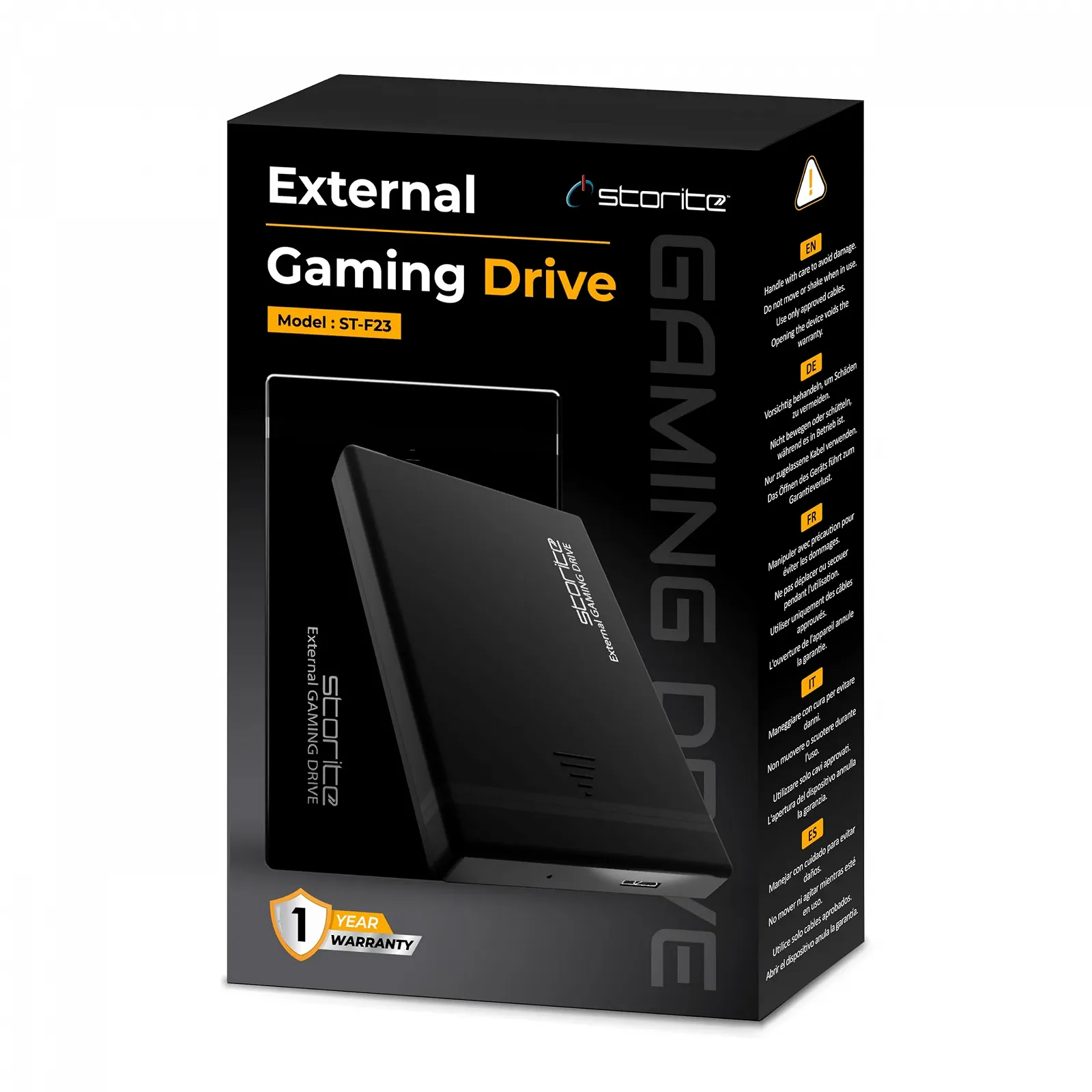 Внешний жесткий диск Storite Gaming Drive 500 ГБ 2.5 дюйма USB 3.0 Черный, фото №2 Внешний жесткий диск Storite Gaming Drive 500 ГБ 2.5 дюйма USB 3.0 Черный, фото №2
