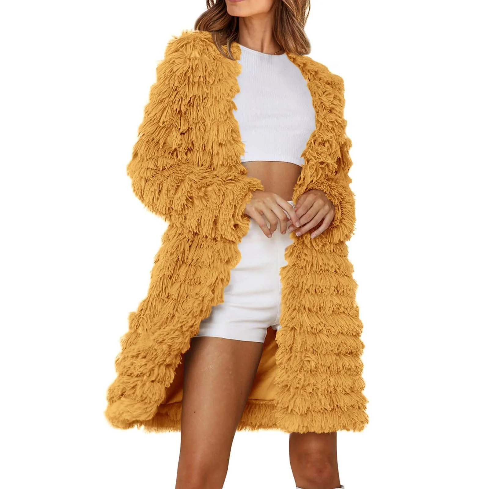 Жіноча куртка зі штучного хутра, фото №3 Жіноча куртка зі штучного хутра, фото №3