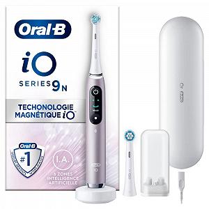 Зубная щетка электрическая Oral-B iO 9 Rose Quartz с 2 насадками и 1 дорожным зарядным устройством - Фото 1