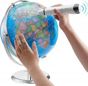Интерактивный настольный глобус VEVOR Globe 9''  3D White - Фото 1