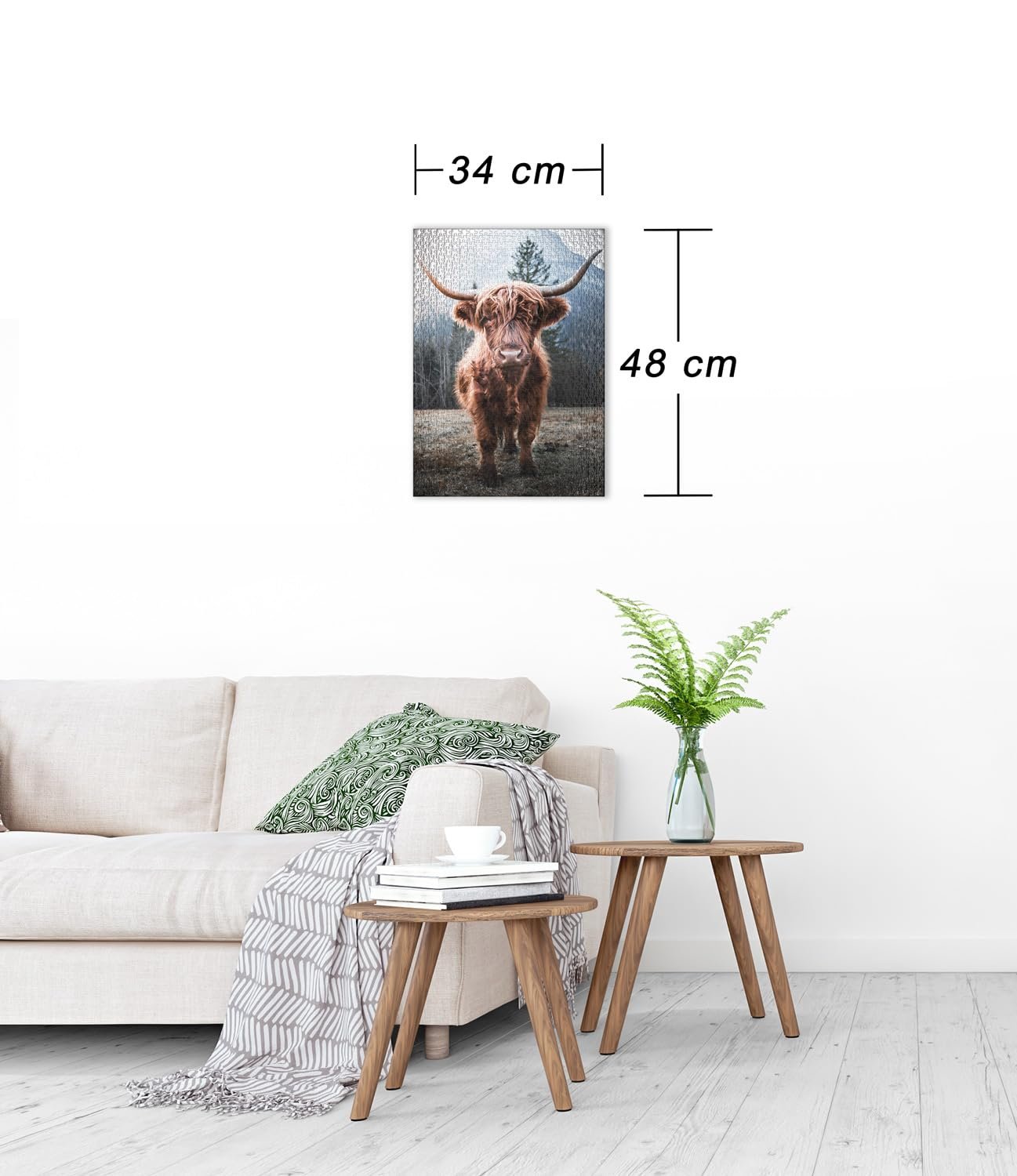 Пазл Ulmer Puzzleschmiede Highland Animal Highland Cattle 500 деталей, фото №3 Пазл Ulmer Puzzleschmiede Highland Animal Highland Cattle 500 деталей, фото №3