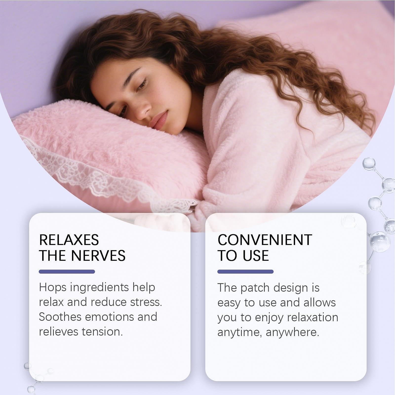 Пластир для сну для зняття стресу, портативний для тих, хто багато подорожує, чоловіків, жінок і дорослих, для нічного відпочинку перед сном, фото №6