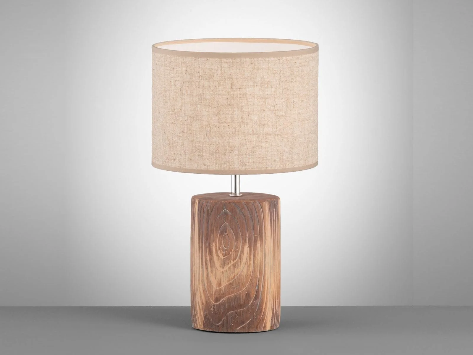 Настільна лампа E27 LED 7 Вт 806 лм 43 см Бежевий льон та бетон під дерево, фото №3