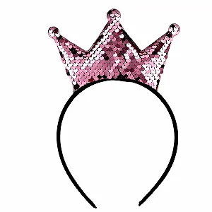 Обруч для волосся Корона з блискітками WLLHYF - Фото 1