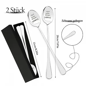 Ложка з гравіюванням для дідуся та бабусі Guten Morgen OPA/OMA, паковання з 2 штук synthetic.ua - Фото 1