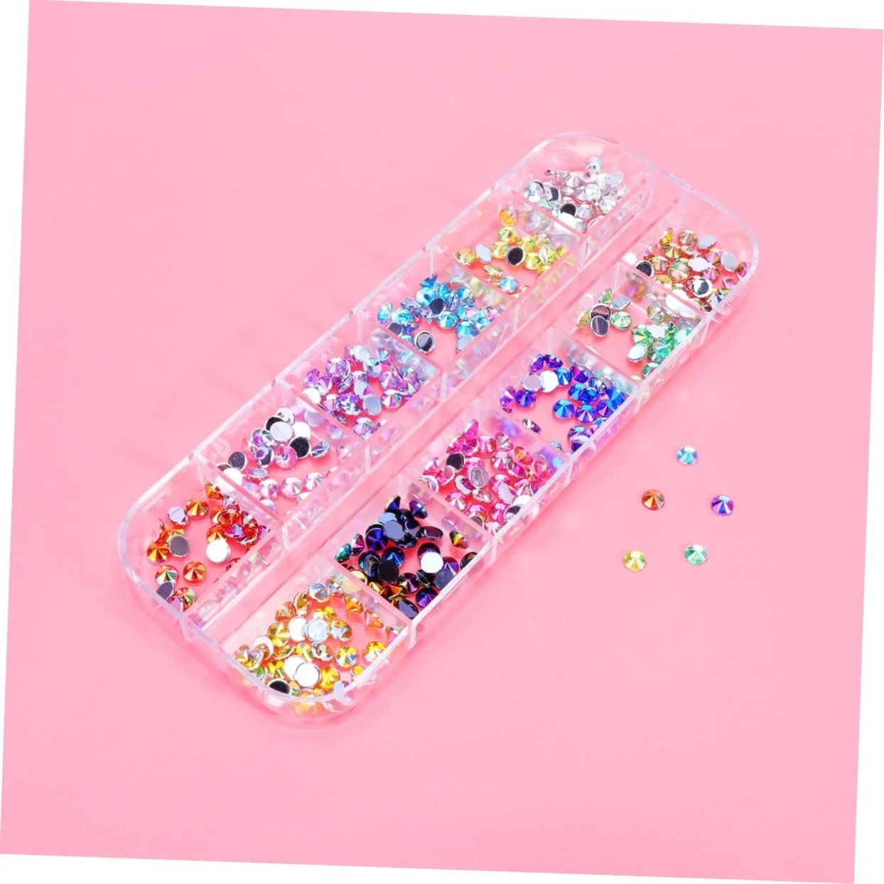 Блестки для ногтей Набор для маникюра Аппликации Украшения Набор ювелирных изделий Материал Лошадиный глаз 8 коробок, фото №4